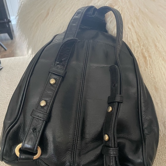 Perlina black leather backpack - Picture 7 of 7